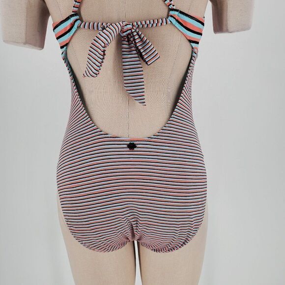 Nanette Lepore Swimsuit One Piece Womens Striped Size Large - Picture 7 of 12